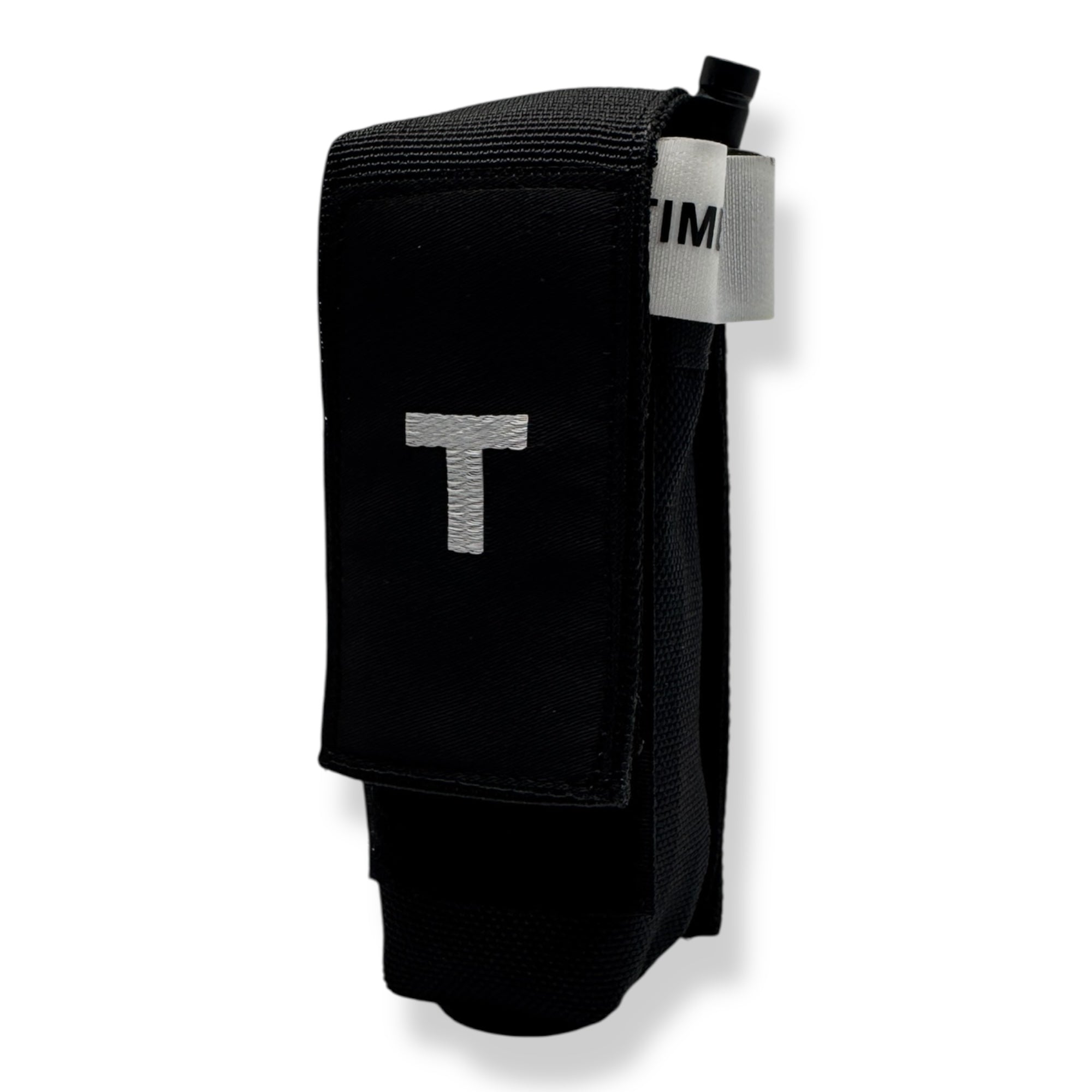 MOLLE LOC-STICK POUCH EMBROIDERED "T" WHITE FOR TOURNIQUET (TQ) BELT OR VEST