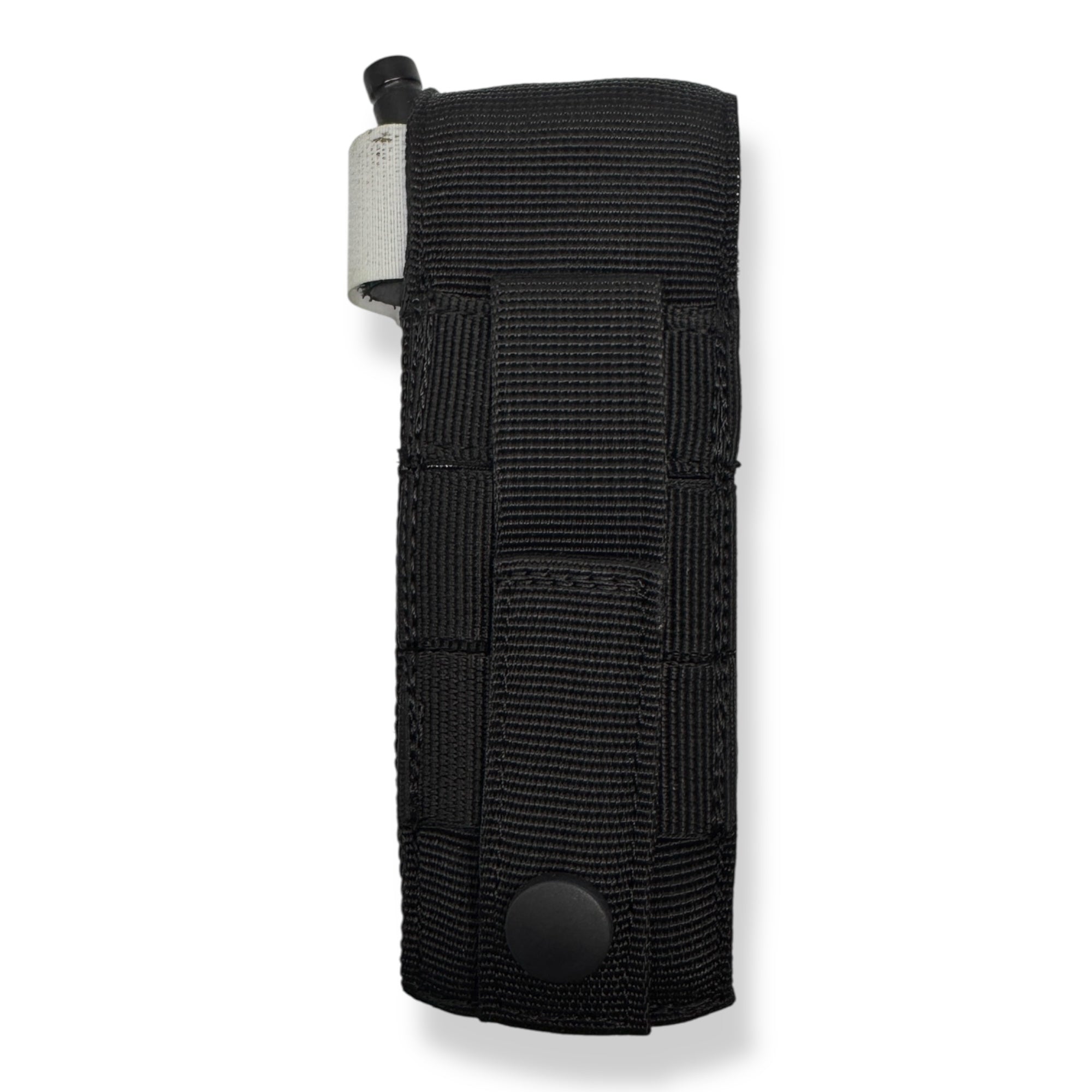 MOLLE LOC-STICK POUCH EMBROIDERED "T" WHITE FOR TOURNIQUET (TQ) BELT OR VEST