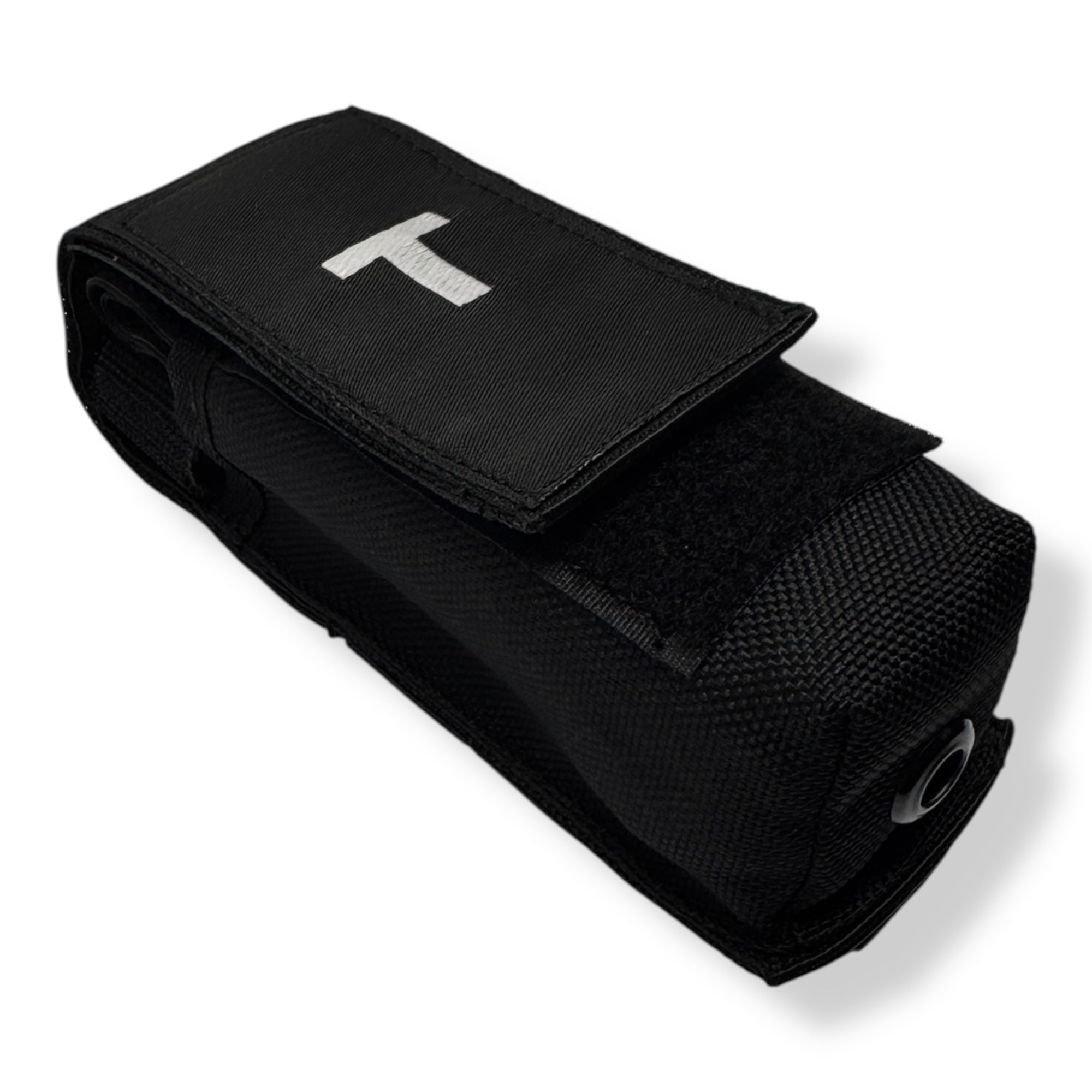 MOLLE LOC-STICK POUCH EMBROIDERED "T" WHITE FOR TOURNIQUET (TQ) BELT OR VEST