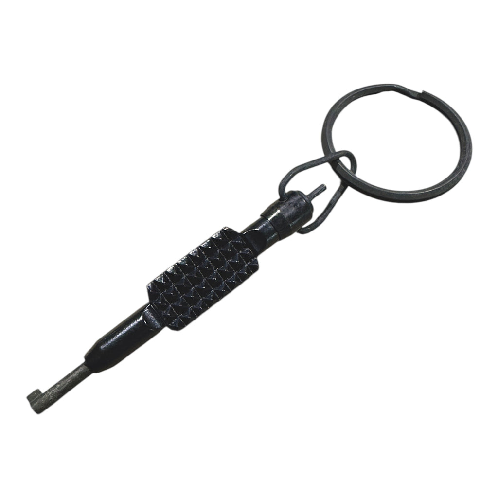 Metal Handcuff Key - Flat Grip with Swivel and Key Ring