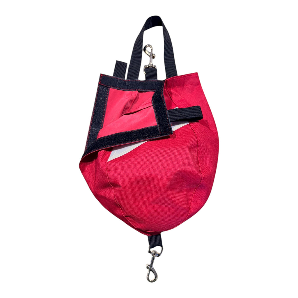 HALF OR FULL FACE MASK POUCH /BAG FOR SCBA OR RESPIRATOR (RED)