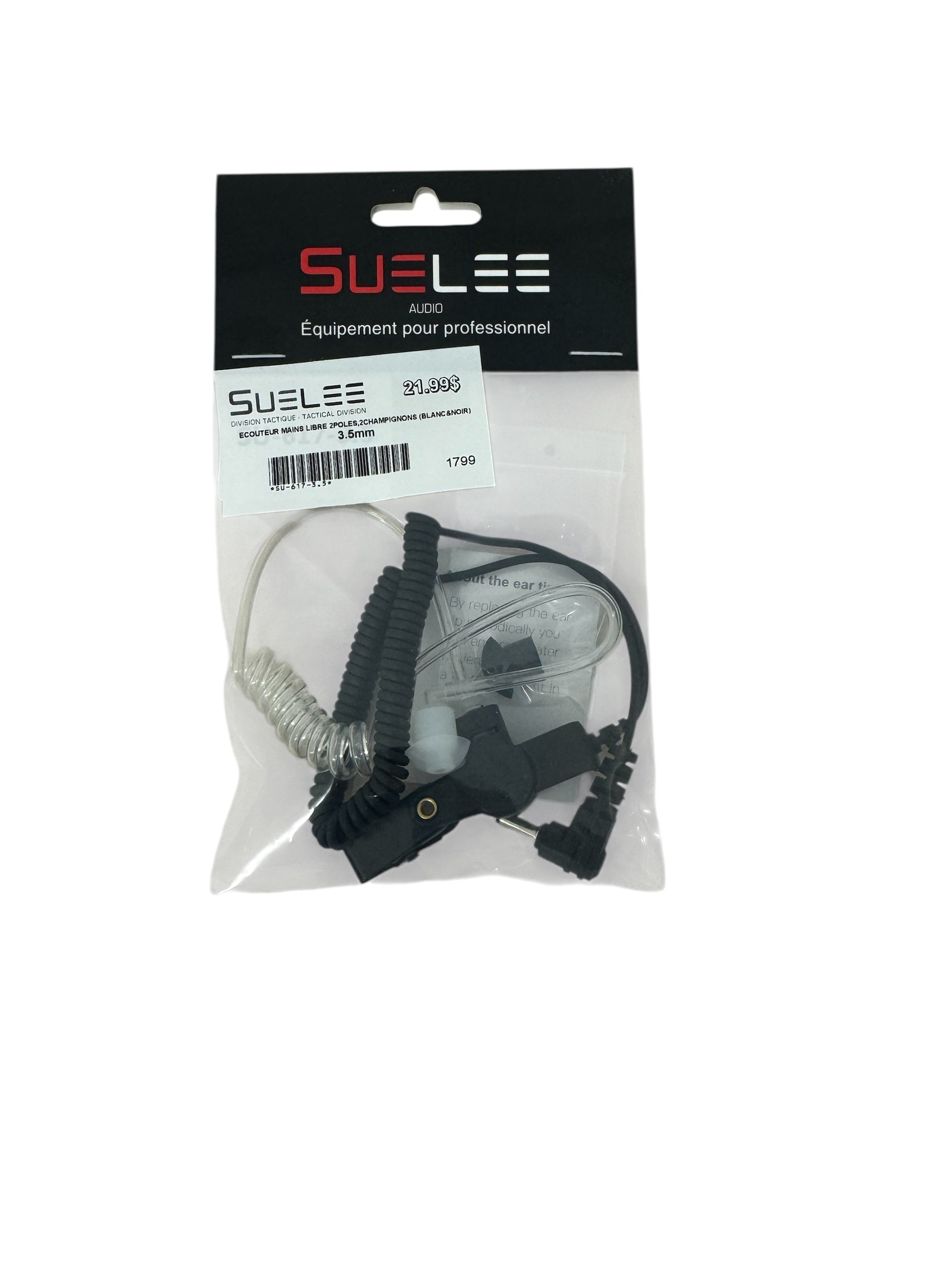 Écouteur main libre 2 pôles  Suelee Audio