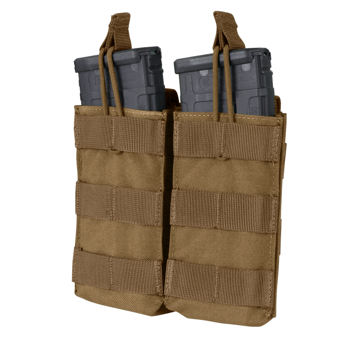 Pochette Condor — Double M4/M16 Open-Top Mag Pouch — Brun coyote