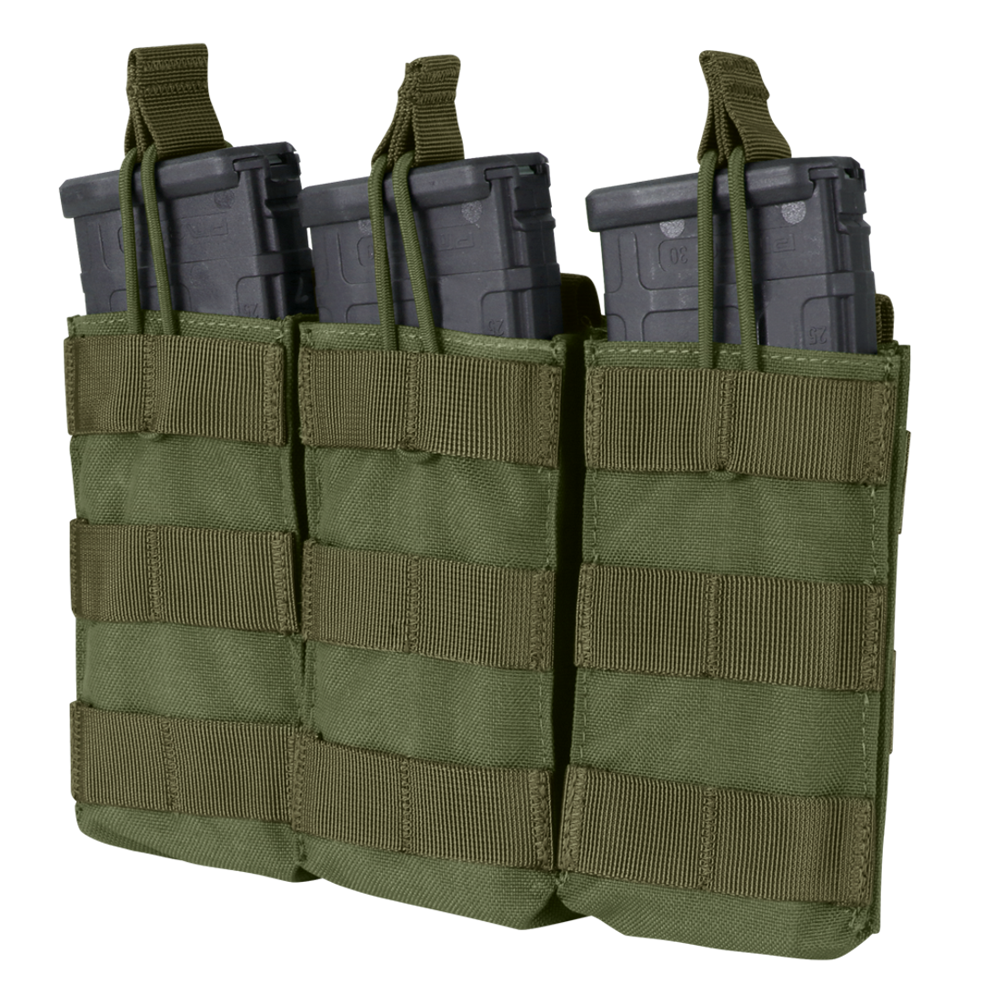 Pochette Condor — Triple M4/M16 Open-Top Mag Pouch — Vert olive