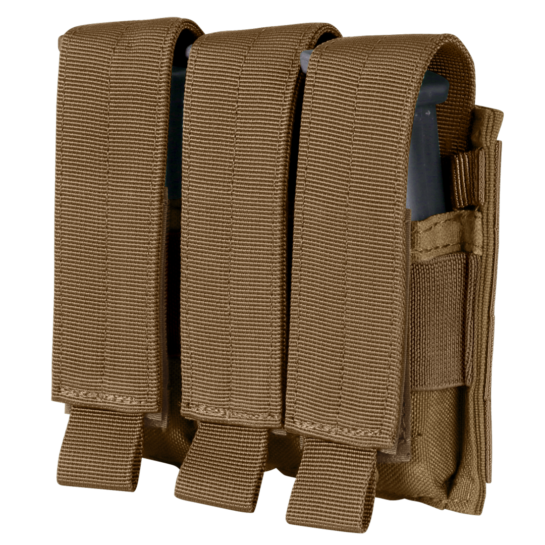Pochette Condor — Triple Pistol Mag Pouch — Brun coyote