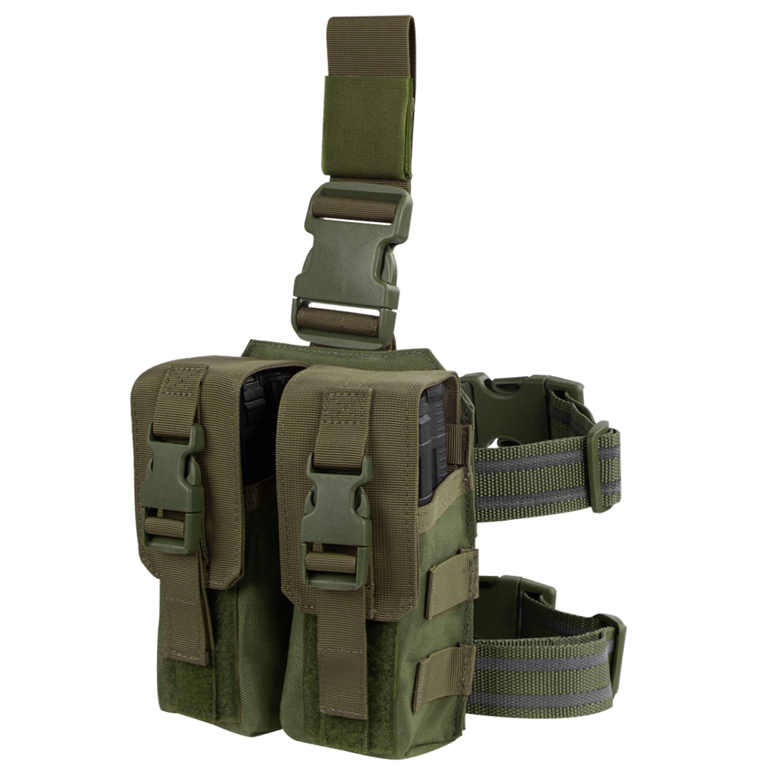 Équipement tactique Condor — Drop Leg M4 Mag Pouch — Vert olive