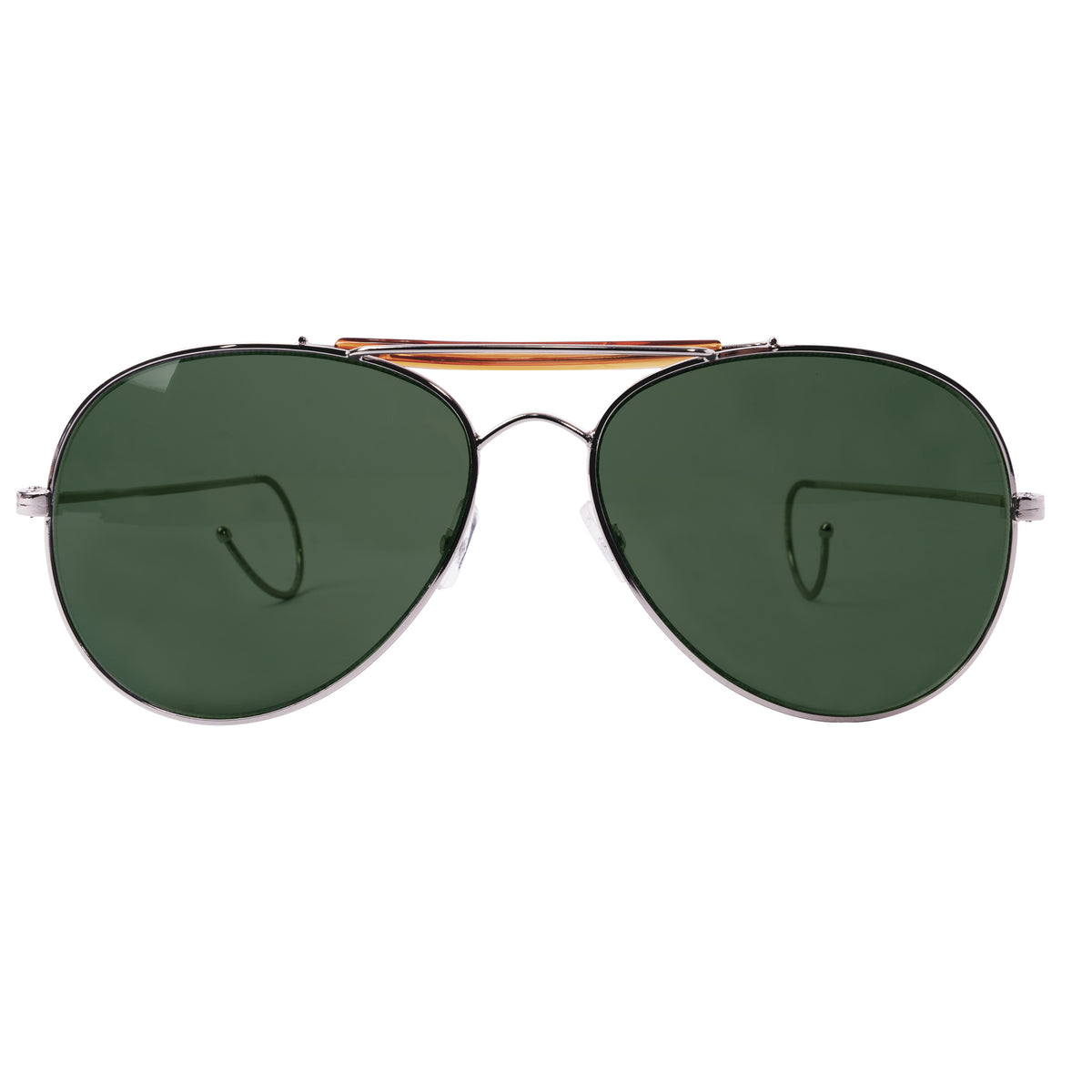 Rothco Aviator Air Force Style Sunglasses - Color : Green, Packaging : Military Printed Case & Box