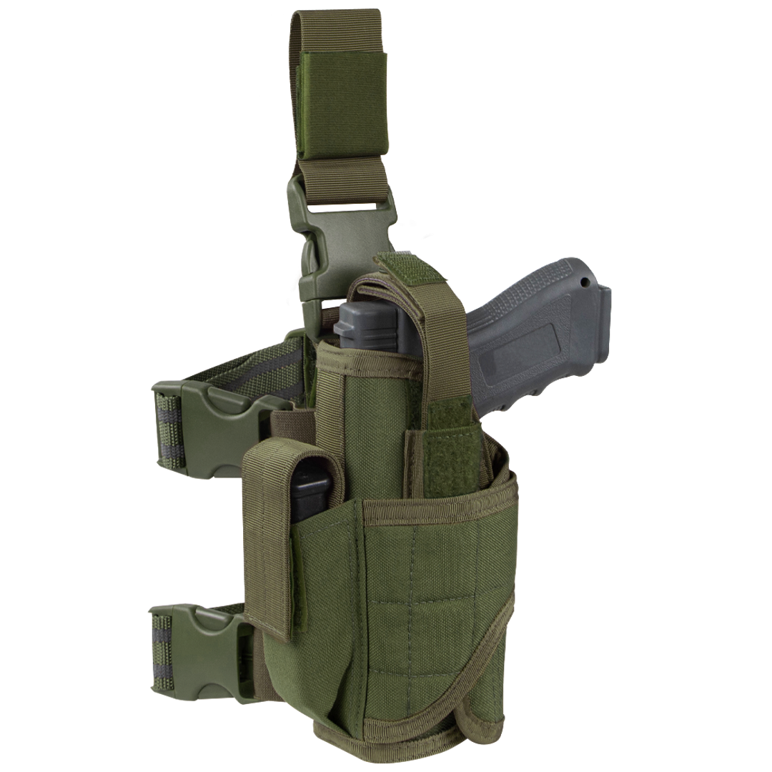 Équipement tactique Condor — Tornado Tactical Leg Holster - Left Hand — Vert olive