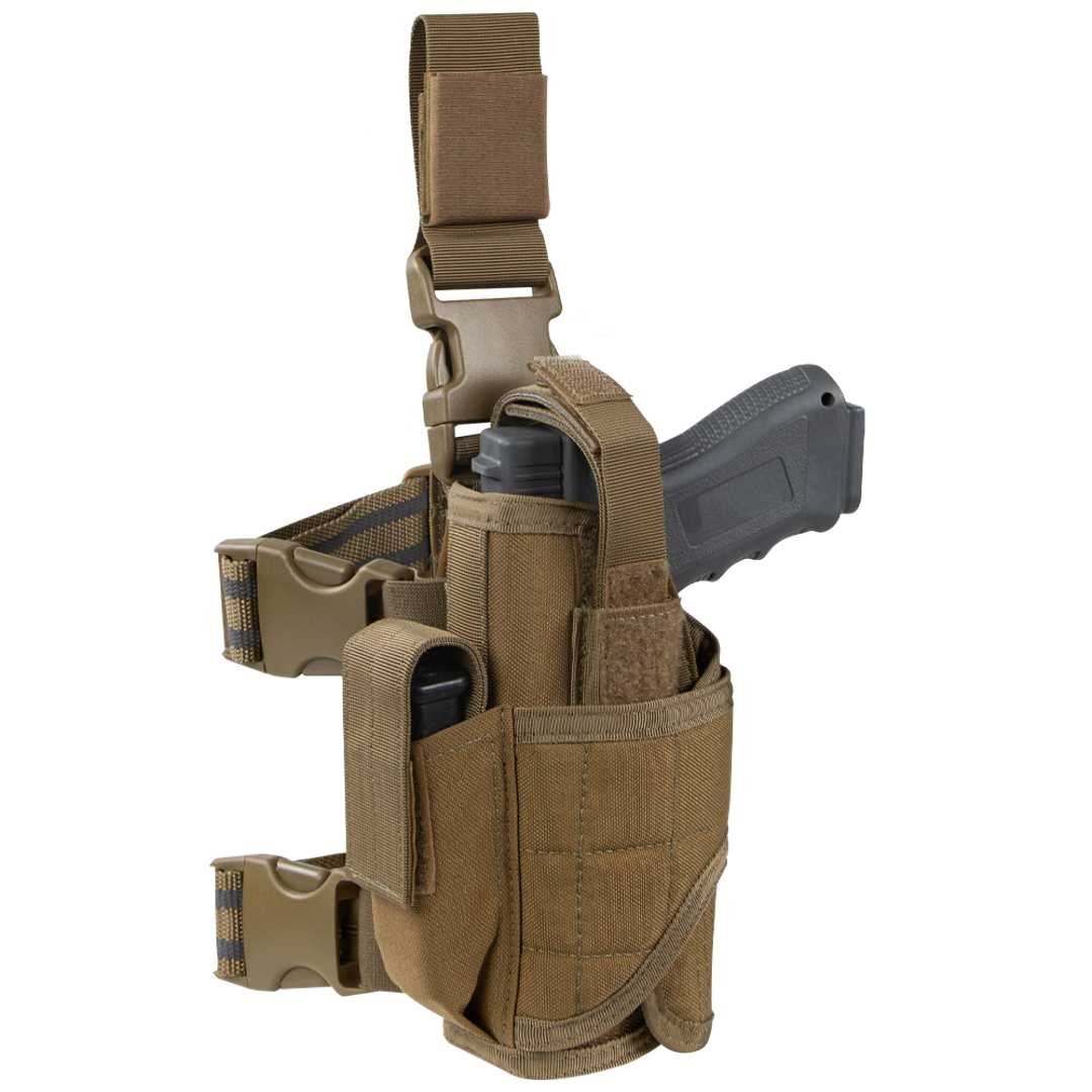 Équipement tactique Condor — Tornado Tactical Leg Holster - Left Hand — Brun coyote