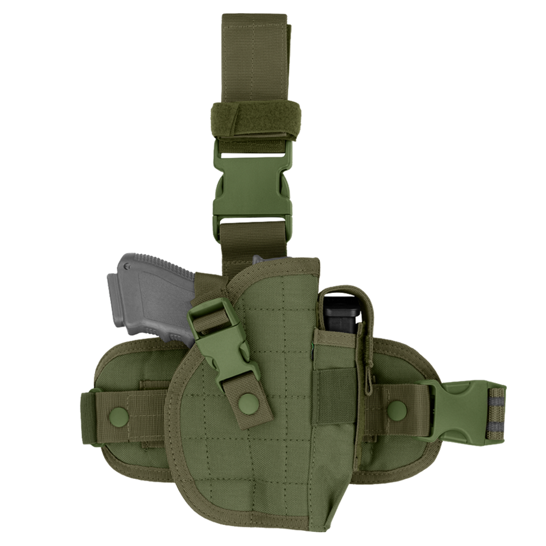 Équipement tactique Condor — Universal Leg Holster — Vert olive