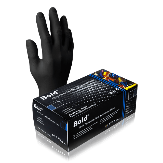 Gants en nitril sans poudre BOLD, 5mm
