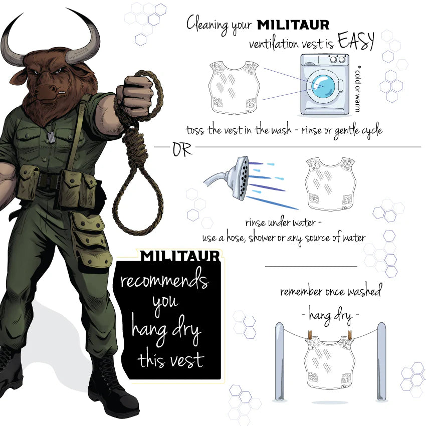 Gilet de ventilation MILITAUR réglable (unisexe)