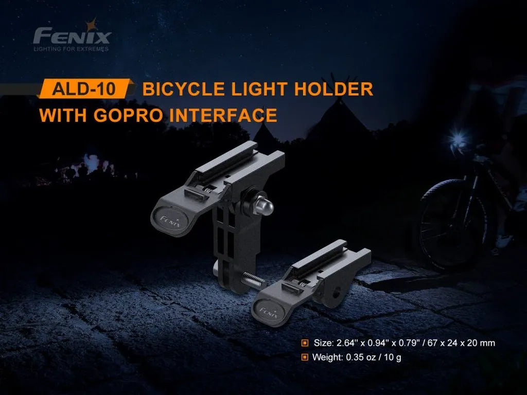 Fenix ALD-10 – Bicycle Light Holder 
with GoPro Interface