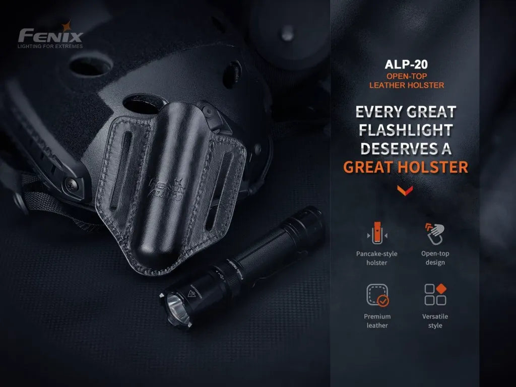 Fenix ALP-20 – Open-Top Leather Holster