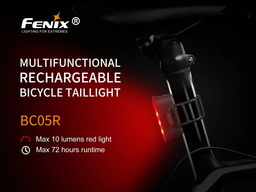 Fenix BC05R V2.0 – Ultra-Compact Rechargeable Bicycle Taillight