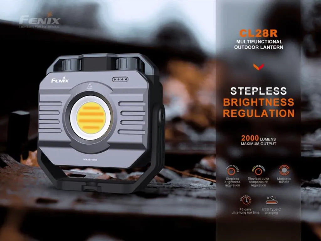 Fenix CL28R – Multifunctional Rechargeable Lantern with Stepless Brightness and Color Temperature Adjustment