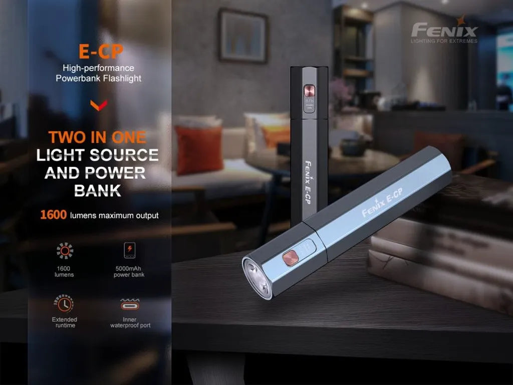 Fenix E-CP – High-performance Powerbank Light