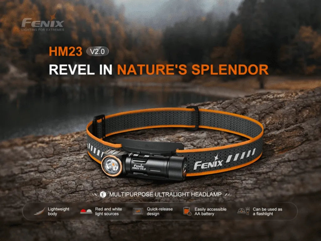 Fenix HM23 V2.0 – Highly reliable multi-purpose ultralight headlamp