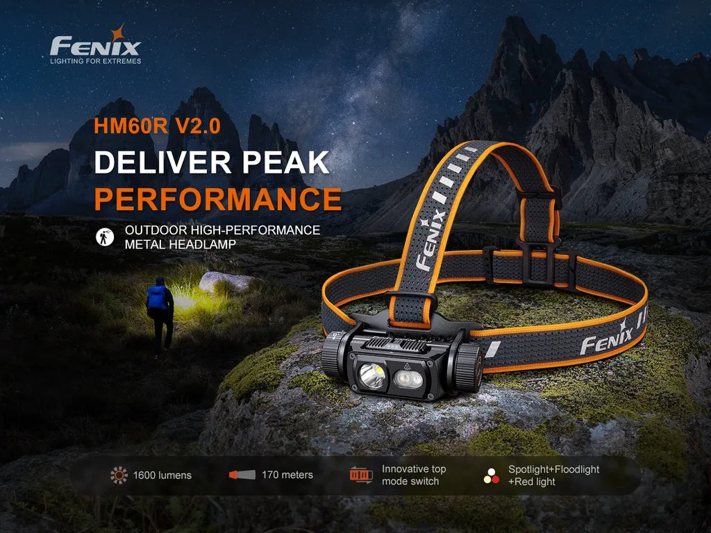 Fenix HM60R – Intelligent Frequency-Sensing Outdoor Headlamp