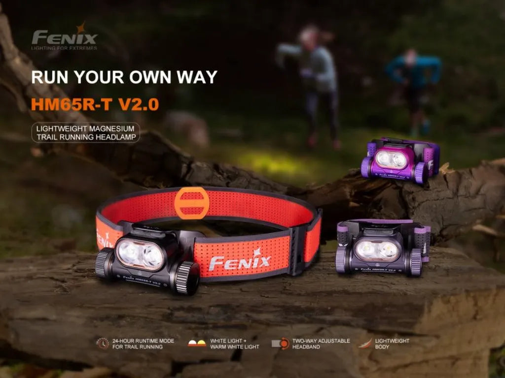 Fenix HM65R-T V2.0 – Lightweight Magnesium Rechargeable Trail Running Headlamp