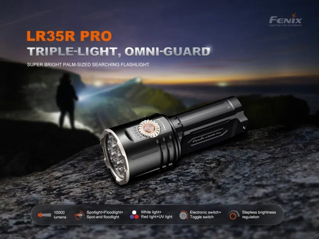 Fenix LR35R – Powerful Compact Searching Flashlight