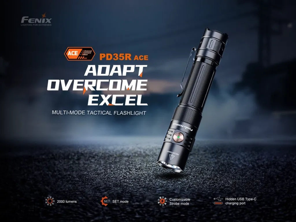 Fenix PD35R ACE – Multi-mode Tactical Flashlight