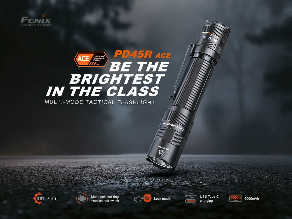 Fenix PD45R ACE – Multi-Mode Tactical Flashlight