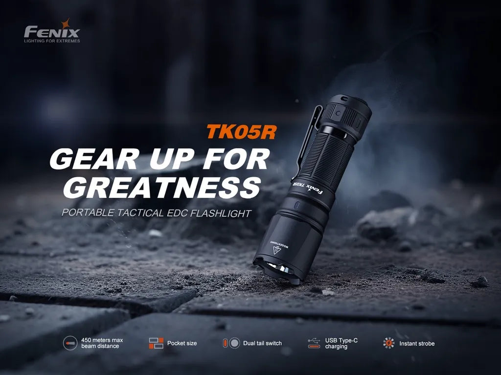Fenix TK05R – Portable Tactical EDC Flashlight