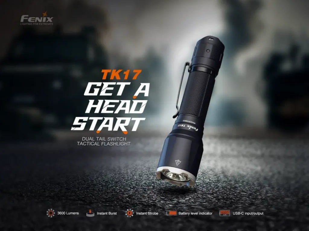Fenix TK17 – Dual Tail Switch Tactical Flashlight