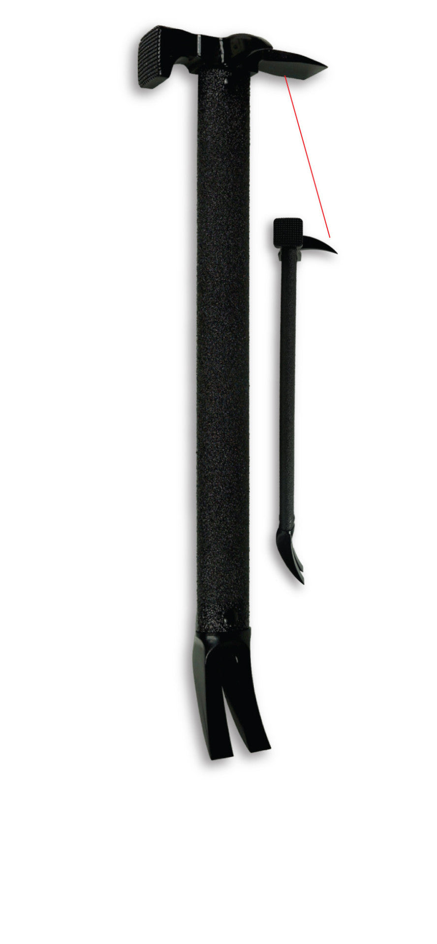 Mini-Halligan avec pointe 23 po Zak Tool – ZT48 – Noir