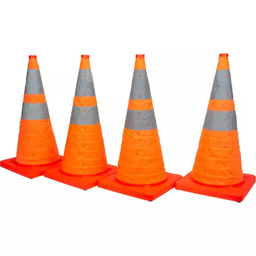 Cône de signalisation rétractable, 28" de hauteur