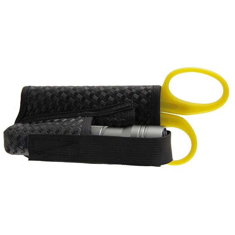 HORIZONTAL SCISSOR+PEN LIGHT CASE,  "BASKETWEAVE"