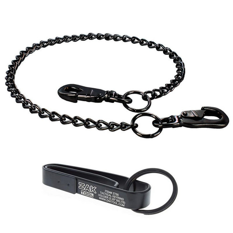 Porte-clés correctionnel double avec chaîne de 30 po Zak Tool ZT62-55